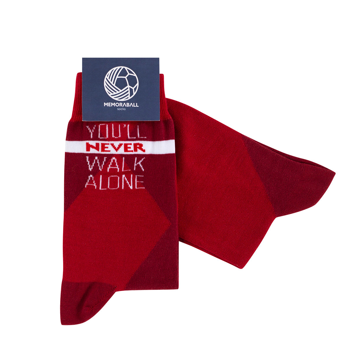 You'll Never Walk Alone Football Sock Final Product Packaging Casual