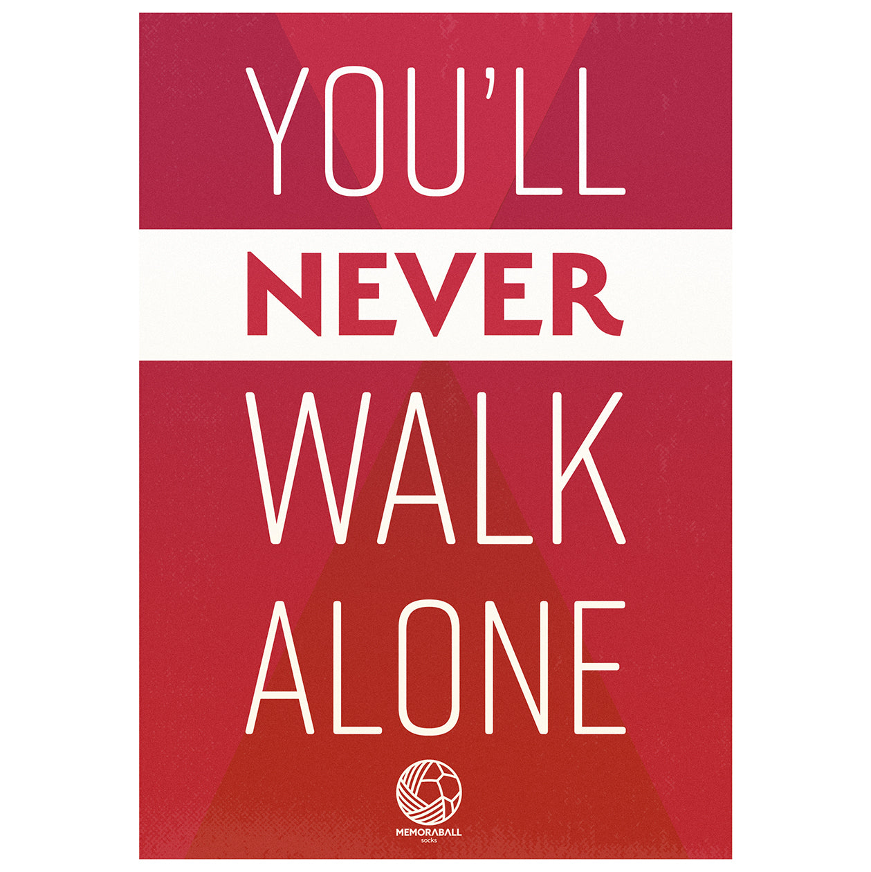 You'll Never Walk Alone Football Sock Inspiration Text